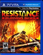 PlayStation Vita Resistance Burning Skies Front CoverThumbnail